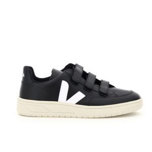 *NIB* VEJA 3-LOCK LOGO BLACK LEATHER